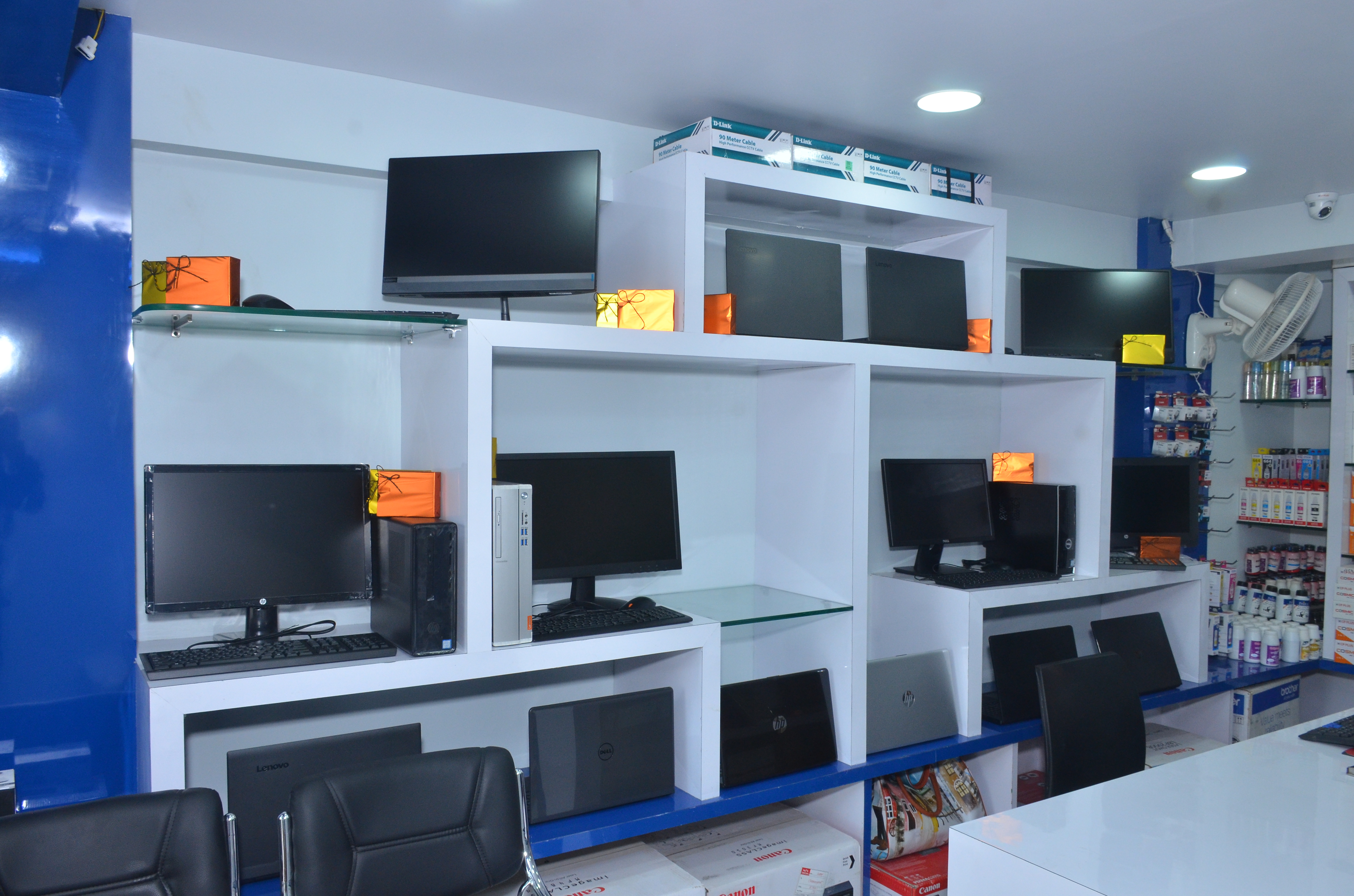 CCTV and surveillance systems demo area at Laxmi Computer Service